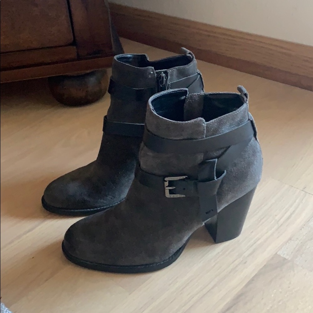 Ivanka Trump Bootie Ankle Boots Charcoal Gray